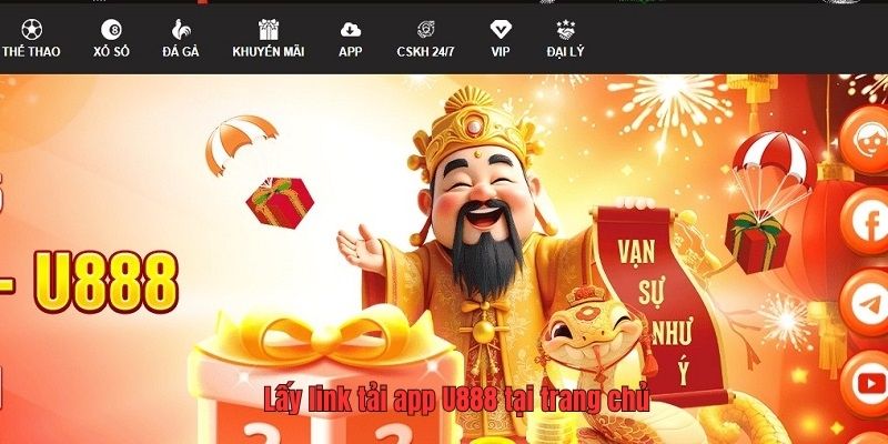 Lấy link tải app U888 tại trang chủ